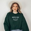 Simply Sage Market Women's Graphic Sweatshirt EmbroideredNorth Pole University -White Ink - 3 of 3