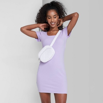 lavender knit dress