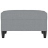 vidaXL Footstool Light Gray 27.6 in.x21.7 in.x16.1 in. Fabric - 3 of 4