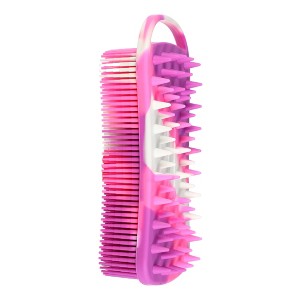 Unique Bargains for All Skin Types 2 in 1 Body Brush Hair Scalp Massager 1 Pc - 1 of 4