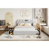 COZONY Upholstered Platform Bed Frame with  Storage Drawers & Bookcase Headboard, Boucle Bed for Kids/Teens, Noise-Free & Easy Assembly - 3 of 4