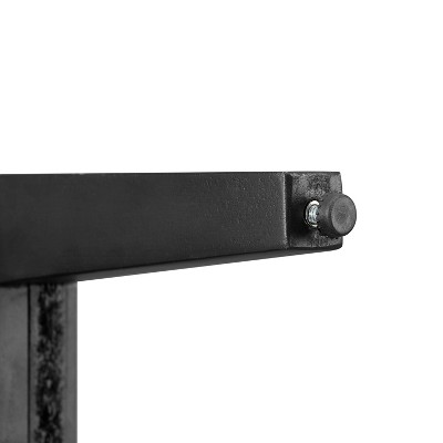 Black Woven Rattan and Wood Accent Cabinet with Tapered Legs