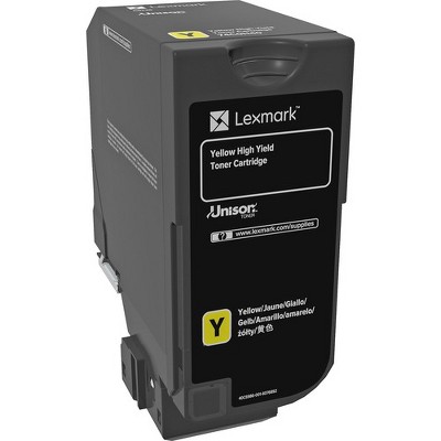 Lexmark Original Toner Cartridge - Laser - High Yield - 12000 Pages - Yellow