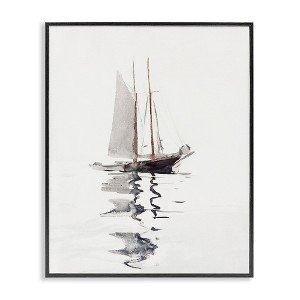 Stupell Industries Tranquil Sailboat Vessel Floating, 11" x 14" - 1 of 4