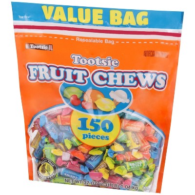 Tootsie Fruit Chews Candy Standup Bag – 37oz : Target