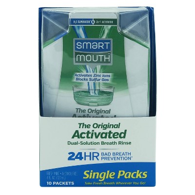 Smart Mouth Original Activated Dual Solution Breath Rinse - Trial Size - 4 fl oz/10ct