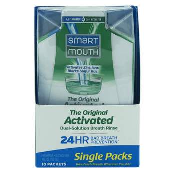 SmartMouth Original Activated Dual Solution Breath Rinse - Trial Size - 4 fl oz/10ct