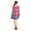 Women's Tassel Tie Bell Sleeve Mini Dress - Velzera - 4 of 4