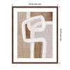 Kate and Laurel Framed Art rhythmic lines l by Nikita Jariwala, 34x42, Florence Medium Brown - 2 of 4