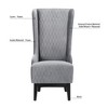Lyngins Vintage High-Back Accent Chair, Modern High Wingback Chair, Faux Leather Living Room Chair with Birch Legs, Comfy Reading Chair/Sofa Chair - 2 of 4