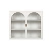 Bathroom Cabinet Wall Mounted with Detachable Shelves,Double Glass Door Wall Storage Cabinet,Kitchen Pantry Sideboard for Bathroom Kitchen - 4 of 4