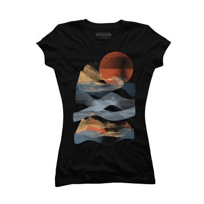 Junior's Design By Humans Descending Down The Mountain By NDTank T-Shirt