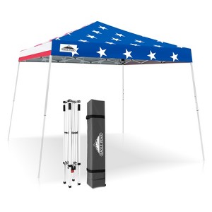 EAGLE PEAK Slant Leg Pop-up Canopy Tent Easy One Person Setup Instant Outdoor Beach Canopy Folding Portable Sports Shelter - 1 of 4