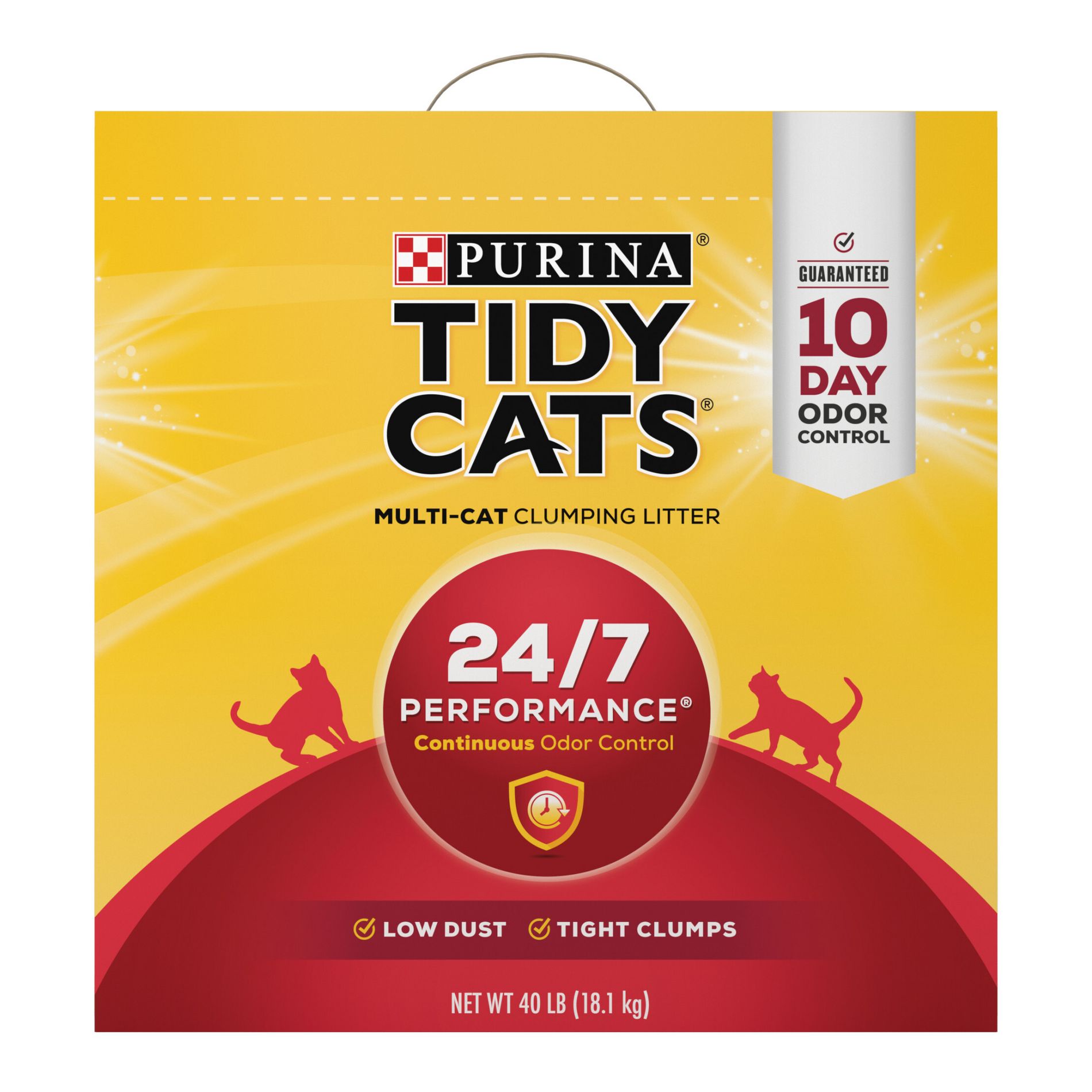 Purina Tidy Cats 24/7 Performance Clumping Cat Litter for Multi Cats - 40lbs
