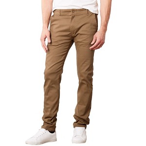 Galaxy By Harvic  Men's Super Stretch Slim Fit Everyday Chino Pants - 1 of 4