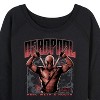 Women's - Marvel - Deadpool & Wolverine Merc With A Mouth Lightweight French Terry Wide Neck Long Sleeve Shirt - 2 of 4