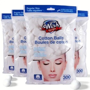 Super Jumbo Size Cotton Balls 100% Pure Caotton Soft Gentle Absorbent Multipurpose Natural cotton balls, disinfectant cotton balls 300/600/1200pieces - 1 of 4