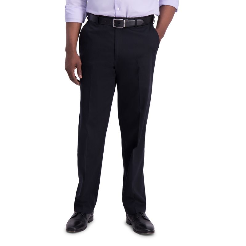 Haggar Men's Iron Free Premium Khaki Classic Fit Flat Front Pant 36 X ...