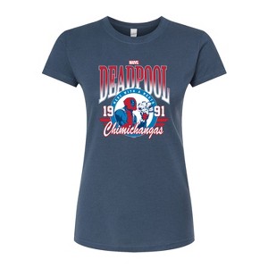 Women's - Marvel - Athletic Deadpool Fitted Graphic T-Shirt - 1 of 2