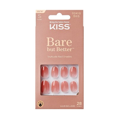 KISS Products Bare But Better Fake Nails - No More Naps - 31ct