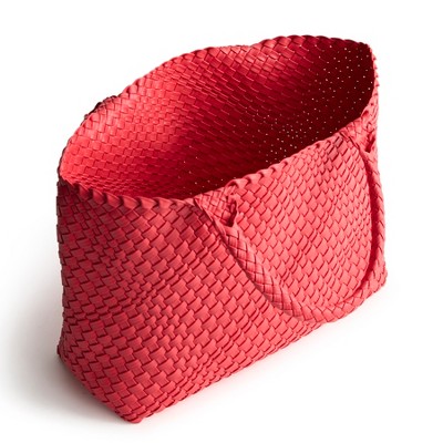 Vera Bradley Women's Woven Faux Leather Small Hathaway Tote Bag Cayenne — фото 2