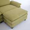 GlasFlength Sectional Sofa, Modular Couches with Comfy Upholstered, Fabric Couch with High Supportive for Living Room, Green, 35.8"*30.31"*7.50 - 3 of 3