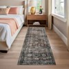 Living Room Rug, Washable Vintage Floral Low Pile Non Slip Carpet for Bedroom, Dining Room, Office, Farmhouse Rug - 2 of 4