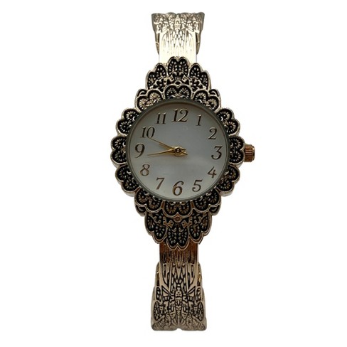 Olivia Pratt Rose Gold Rhinestones Dial Women Watch : Target