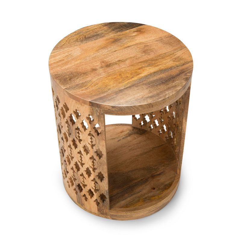 Brinley Round End Table Natural - Steve Silver Co., 3 of 7