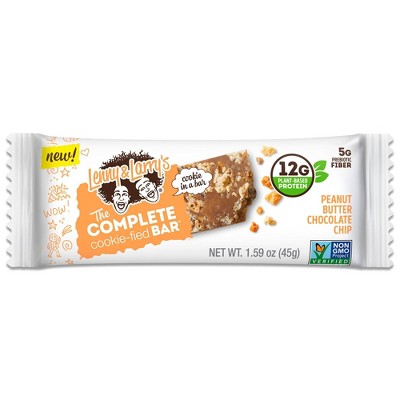 Lenny &#38; Larry&#39;s The Complete Cookie-fied Bar - Peanut Butter Chocolate Chip - 4ct