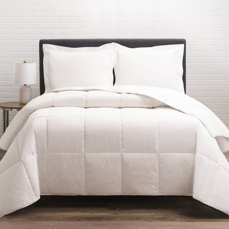 Twin 300 Thread Count Cotton Twill All Season Down Comforter - Allied Home, 1 of 5