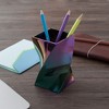 Zodaca Stylish Aurora Wave Pencil Pen Holder Cup Office Desktop Storage Organizer - Mixed Colors - 2 of 4