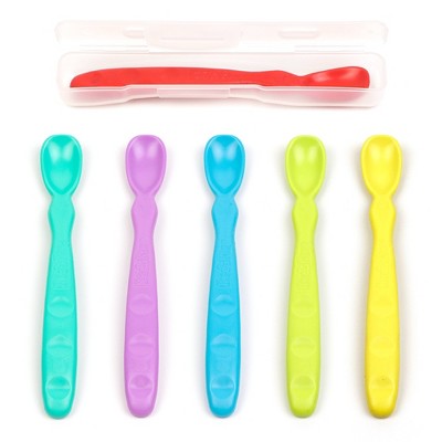 Sperric Baby Spoons Self Feeding Spoons - 6+ Months, Infant Spoons First  Stage, Baby Led Weaning Bpa Free Teething Spoons : Target