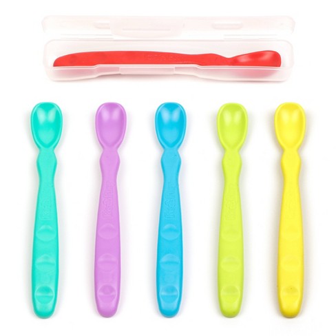  Baby Spoons Self Feeding 6+ Months, Infant Baby Spoons First  Stage Silicone Baby Feeding Spoon Set, Baby Led Weaning Teething Spoon -  BPA & Plastic Free Baby Spoon, Baby Food