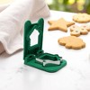 Unique Bargains Cookie Mould Cutter New Wave Square Press Cookie Cutter Hand Washable Stainless Steel Plastic 5.5"x6.3"1.8" 1Pcs - 2 of 4