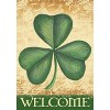 Briarwood Lane Shamrock Welcome St. Patrick's Day House Flag Clov - 3 of 4