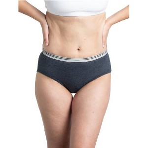 Fruit Of the Loom Women's Heather Low Rise Brief Panty, 6 Pack - 1 of 3