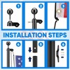 SILVEL 25FT Matte Black Heavy Duty Outdoor Ground Flagpole Kit with 3x5 US Flag for Residential Commercial Use - 4 of 4