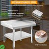 Equipment Grill Stand Table | Stainless Steel 36"x30"x24" | 1000 lbs Top Shelf 220 lbs Bottom Shelf - 3 of 4