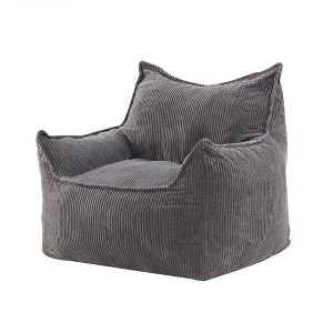 Itopfox Giant Bean Bag Chair Sofa for Adults Teens, Comfy Corduroy Large Bean Bag with Armrests for Bedroom Living Room, Lazy Sofa Couch Chairs - 1 of 4
