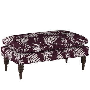 Judy Pillowtop Bench Fern Plum Oga - Cloth & Co., Fern Purple