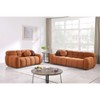 87.4 length ,35.83" deepth ,human body structure for USA people, marshmallow sofa,Polyester sofa ,3 seater, LIGHT BROWN Polyester - 4 of 4