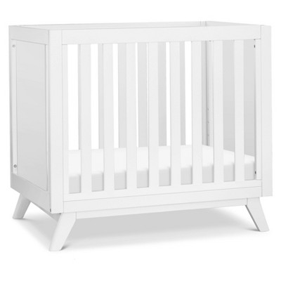 Otto 3-in-1 Convertible Mini Crib with 4" Mattress - White