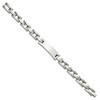 Black Bow Jewelry Men's Stainless Steel 12mm I.D. Bracelet, 9.25 Inch - 2 of 4