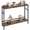 39"  Console Table, 2-Tiered Narrow Sofa Table, Sofa Back Table with Adjustable Shelf, Living Room Hallway Entrance Console Table - 3 of 4