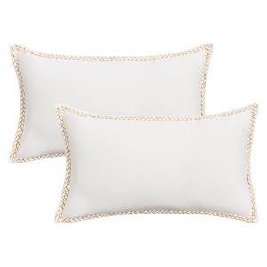REGALWOVEN Fade-Resistant Modern Soft Solid Cushion Cases 2 Pcs - 1 of 4