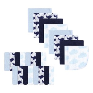 Luvable Friends Baby Boys Super Soft Bundle Washcloths, Airplane, One Size - 1 of 1
