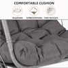 Garvee Hanging Pumpkin Patio Chair Stand and Cover, Dreamcatcher Gray Cushion - 4 of 4