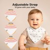 8pk Organic Baby Bandana Bibs, Baby Drool Bibs for Baby Boy, Girl, Baby Bibs for Infant, Newborn - 3 of 4