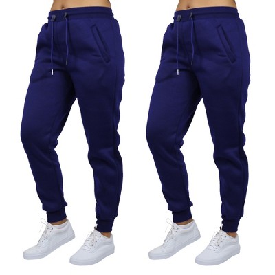 Blue Ice Women's Loose Fit  Fleece-Lined Jogger Sweatpants-2 Pack